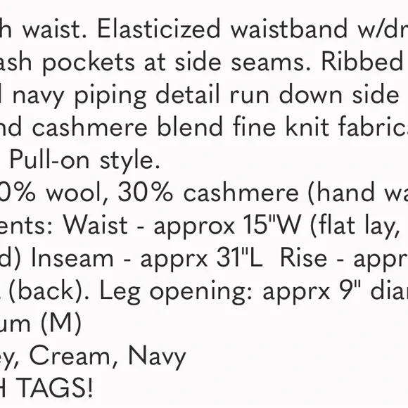 La Ligne Gray Knit Jogger Pants with Side Stripe - Picture 6 of 11